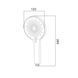 Лійка для ручного душу Qtap Rucni 120 мм округла QTRUC125CRM45775 Chrome/White QTRUC125CRM45775 фото 2
