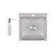 Мийка для кухні інтегрована Lidz Handmade H5050 (LDH5050BRU35375) Brushed Steel 3,0/1,0 мм LDH5050BRU35375 фото 1