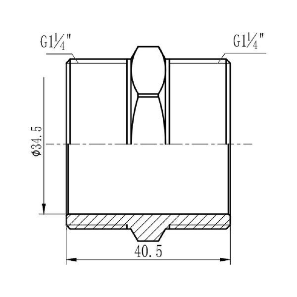Ніпель SD Forte 1" 1/4 SF35832 SF35832 фото