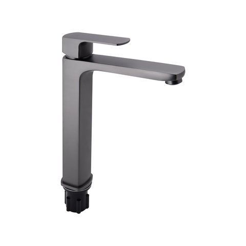 Змішувач для раковини Qtap Lipno високий QTLIPNO10H23101G Graphite QTLIPNO10H23101G фото