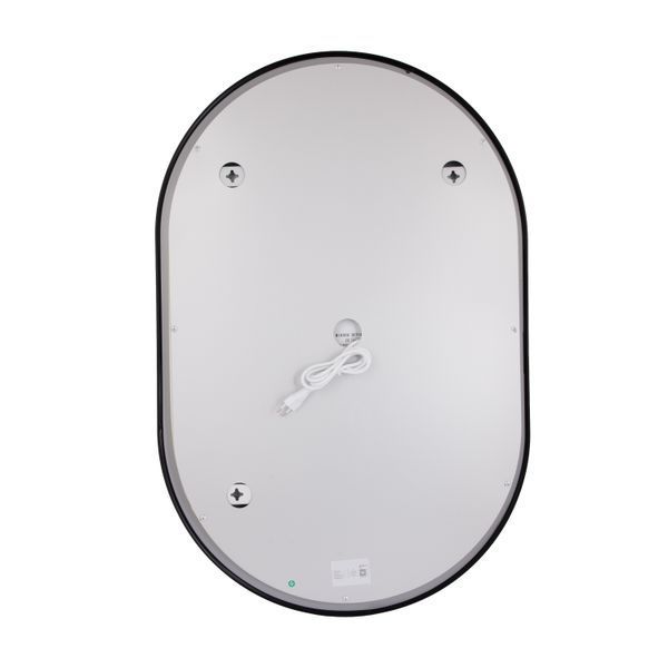 Дзеркало Qtap Scorpio (SC1) з LED-підсвічуванням Touch, з антизапотіванням, з димером, рег. темп. кольору (3000-6500K) Black QTSC600900 QTSC600900 фото