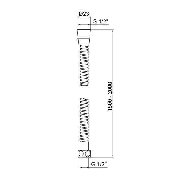 Шланг Lidz Niagara 12 1,5 м LDNIA12CRM35460 Chrome LDNIA12CRM35460 фото