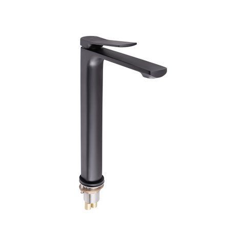 Змішувач для раковини Qtap Slavonice високий QTSLA1042H103B Black Matt QTSLA1042H103B фото