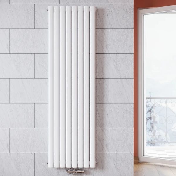 Вертикальний дизайнерський радіатор Aurora Single White 1800&times;480 RR-UT1800480SW фото