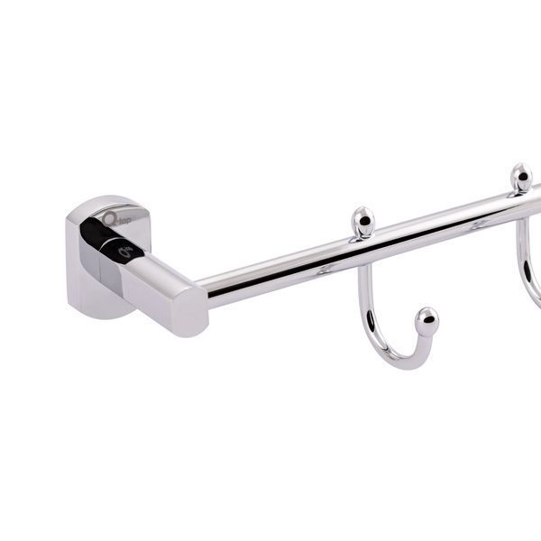 Тримач для рушника Qtap Liberty 4 гачка 450 мм QTLIBCRM11544 Chrome QTLIBCRM11544 фото