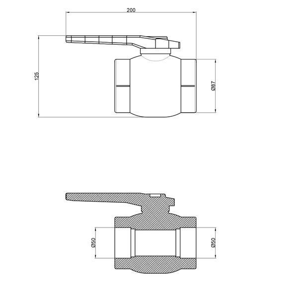 Кран кульовий PPR Thermo Alliance 50 DSW118 фото