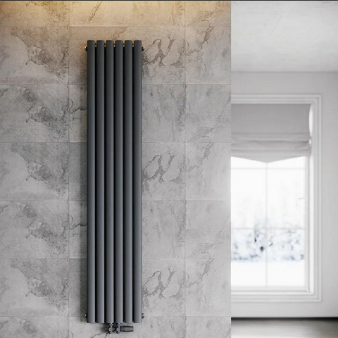 Вертикальний дизайнерський радіатор Aurora Double Anthracite 1600/360 RR-UT1600360DA фото