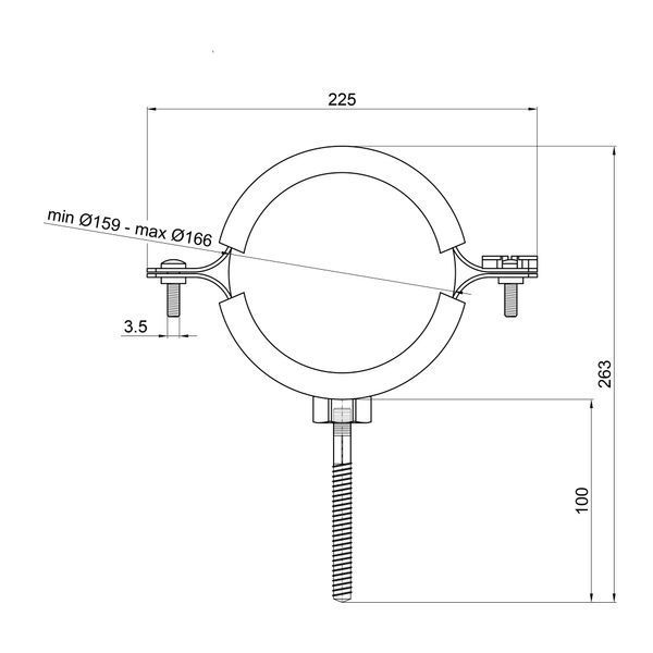 Хомут Thermo Alliance Forte 6" (D159-166 мм) SF100150 SF100150 фото