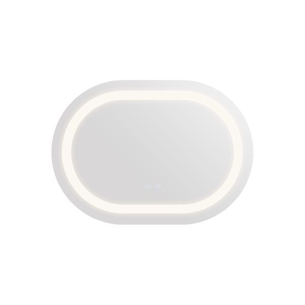 Дзеркало Qtap Gemini 650х900 з LED-підсвічуванням Touch, з антизапотіванням, з димером, рег. темп. кольору (3000-6500K) Reverse QT2578R6590 QT2578R6590 фото