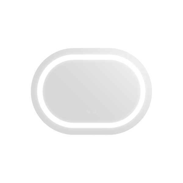 Дзеркало Qtap Gemini 650х900 з LED-підсвічуванням Touch, з антизапотіванням, з димером, рег. темп. кольору (3000-6500K) Reverse QT2578R6590 QT2578R6590 фото