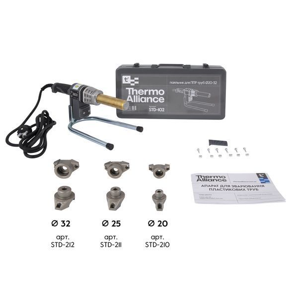 Паяльник для пластикових труб Thermo Alliance STD-102 &Oslash;20-32 (автоматичний 700W) STD-102 фото