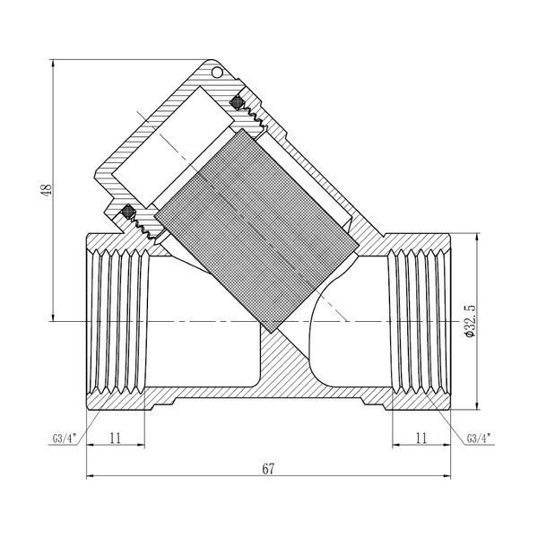 Фільтр SD Forte 3/4" для газа SF125G20 SF125G20 фото