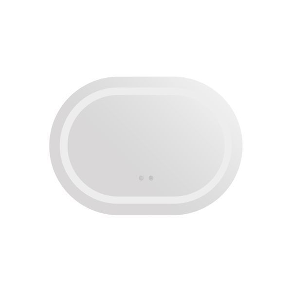 Дзеркало Qtap Gemini 650х900 з LED-підсвічуванням Touch, з антизапотіванням, з димером, рег. темп. кольору (3000-6500K) Reverse QT2578R6590 QT2578R6590 фото