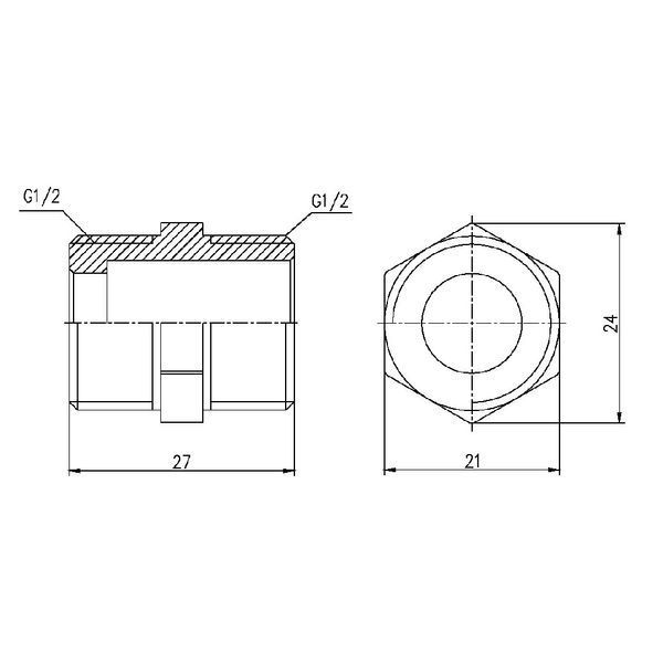 Ніпель SD Forte 1/2" SF35815 SF35815 фото