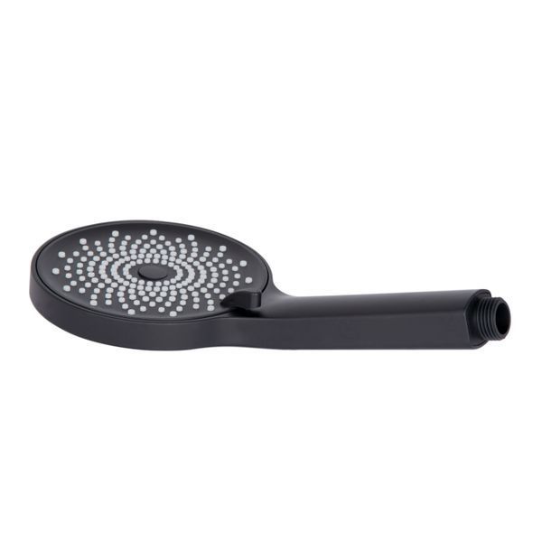 Лійка для ручного душу Qtap Rucni 120 мм округла QTRUC125BLM45776 Black Matt QTRUC125BLM45776 фото