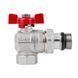 Кран кульовий Icma FAR. ROSSA 3/4" кутовий №362 87362AE11 фото 3
