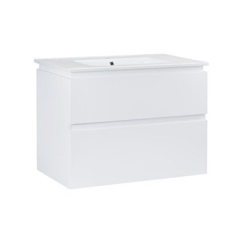 Комплект Qtap Albatross 810х725х460 White тумба підвісна + раковина урізна QT0172TP800D3080CW QT0172TP800D3080CW фото