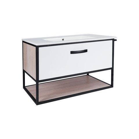 Комплект Qtap Taurus 800х580х437 White/Whitish oak тумба підвісна + раковина урізна QT2472TPT803WWO QT2472TPT803WWO фото