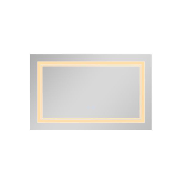 Дзеркало Qtap Cardinal 500х700 з LED-підсвічуванням Touch, з антизапотіванням, з димером, рег. темп. кольору (3000-6500K) Reverse QT0478C5070 QT0478C5070 фото