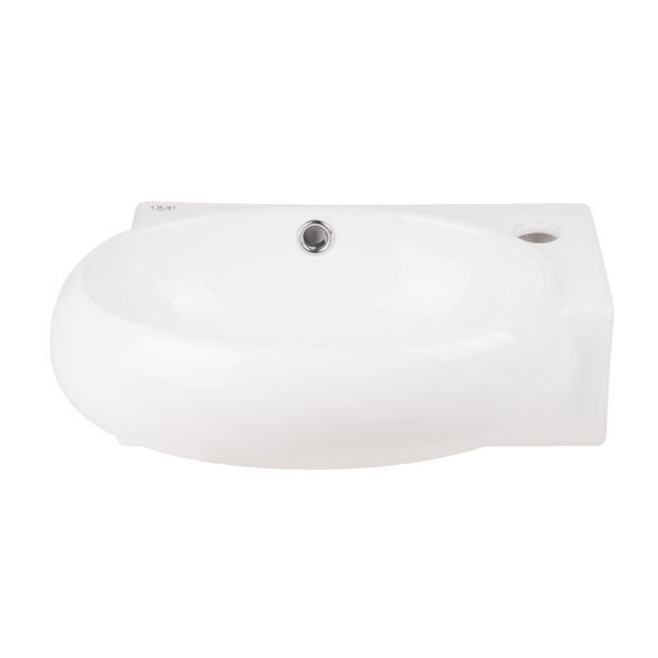 Раковина Qtap Leo 420x280x150 White з донним клапаном QT11115011RW QT11115011RW фото
