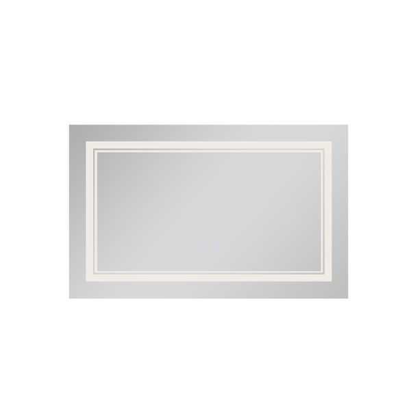 Дзеркало Qtap Cardinal 500х700 з LED-підсвічуванням Touch, з антизапотіванням, з димером, рег. темп. кольору (3000-6500K) Reverse QT0478C5070 QT0478C5070 фото