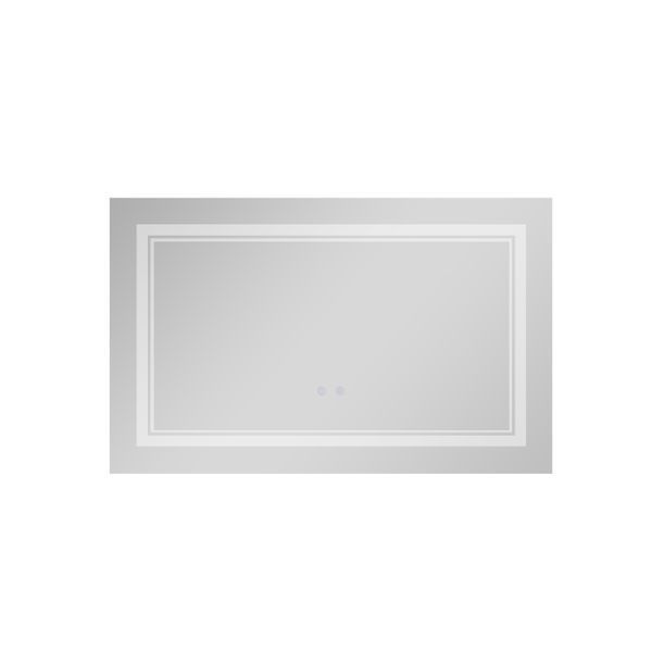Дзеркало Qtap Cardinal 500х700 з LED-підсвічуванням Touch, з антизапотіванням, з димером, рег. темп. кольору (3000-6500K) Reverse QT0478C5070 QT0478C5070 фото