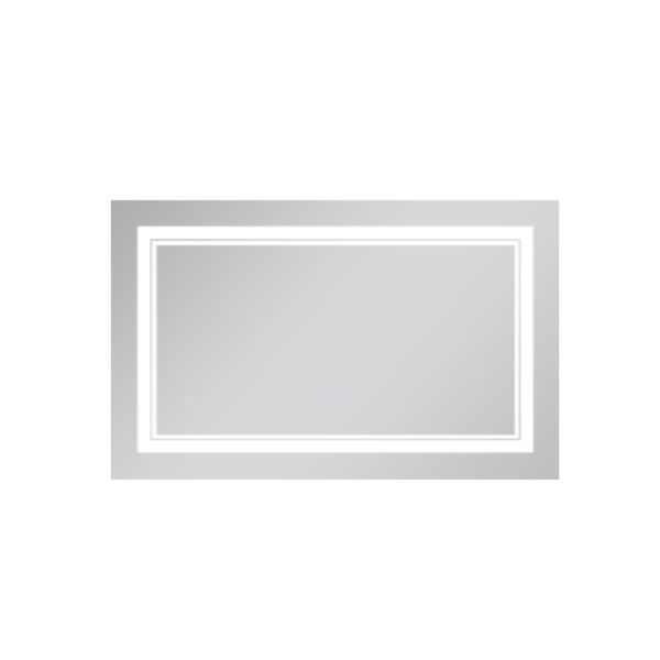 Дзеркало Qtap Cardinal 500х700 з LED-підсвічуванням Touch, з антизапотіванням, з димером, рег. темп. кольору (3000-6500K) Reverse QT0478C5070 QT0478C5070 фото