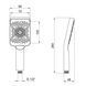 Лійка для ручного душу Qtap Rucni 145x95 мм прямокутна QTRUC125BLM45778 Black Matt QTRUC125BLM45778 фото 2