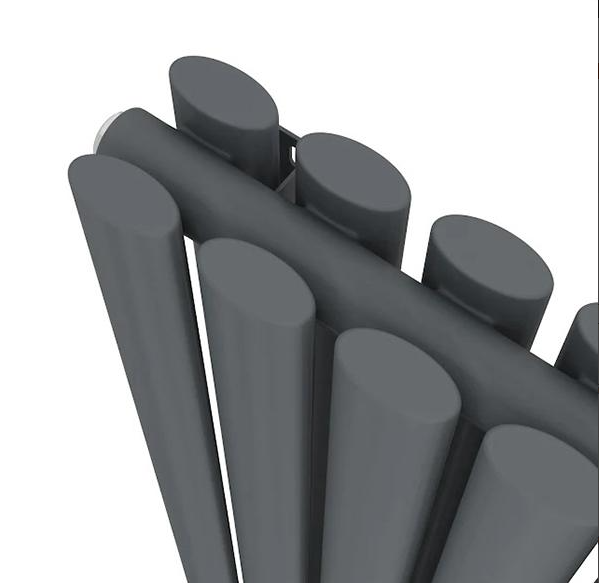 Вертикальний дизайнерський радіатор Aurora Double Anthracite 1800/360 RR-UT1800360DA фото
