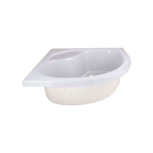 Душова кабіна Latwa SC90x90.SAT.HIGH.FR полукругла, скло Frost 4 мм + Душовий піддон KAPIELKA ST90x90x41, з панеллю Lidz LLSC9090SATHIGHFR2SET фото