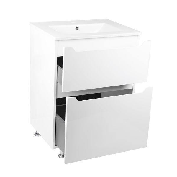 Комплект Qtap Scorpio 605х825х460 White тумба підлогова + раковина урізна QT1471TNВ6013060CW QT1471TNВ6013060CW фото