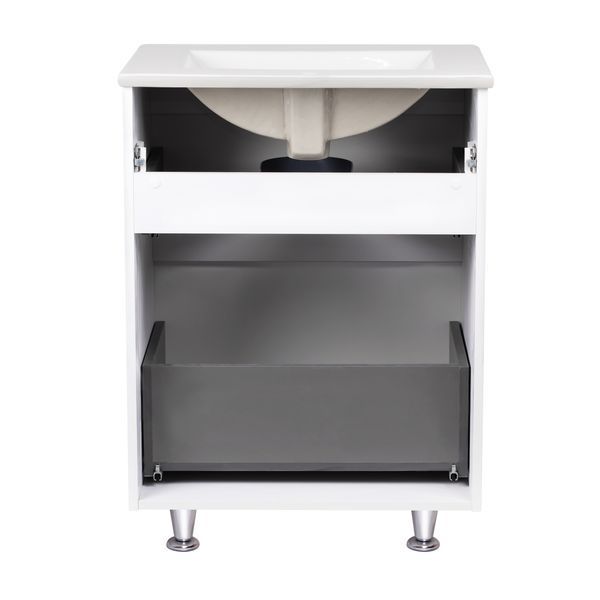 Комплект Qtap Scorpio 605х825х460 White тумба підлогова + раковина урізна QT1471TNВ6013060CW QT1471TNВ6013060CW фото