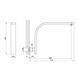 Кронштейн для верхнього душу Qtap Trubice 400 мм прямокутний QTTRB422NС Chrome QTTRB422NС фото 2