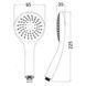 Лійка для ручного душу Лейки Lidz Niagara 01 98 мм округла LDNIA01CRM22034 Chrome LDNIA01CRM22034 фото 2
