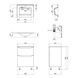 Комплект Qtap Scorpio 605х825х460 White тумба підлогова + раковина урізна QT1471TNВ6013060CW QT1471TNВ6013060CW фото 2