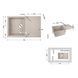 Кухонна мийка Lidz 790x495/230 MAR-07 (LIDZMAR07790495230) LIDZMAR07790495230 фото 2