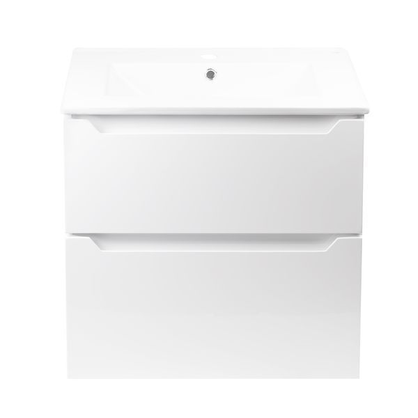 Комплект Qtap Scorpio 605х585х460 White тумба підвісна + раковина урізна QT1472TPВ6013060CW QT1472TPВ6013060CW фото