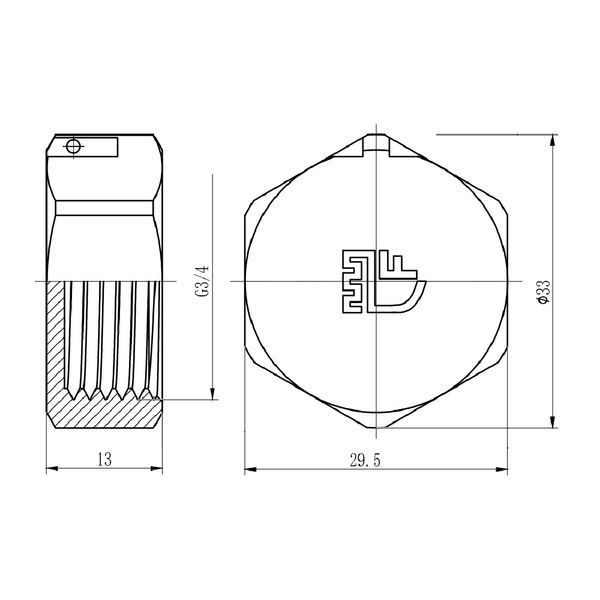 Заглушка SD Forte 3/4" ВР SF35220 SF35220 фото