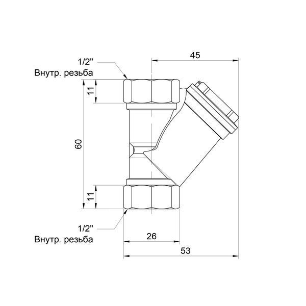 Фільтр SD Forte 1/2" для води SF124W15 SF124W15 фото