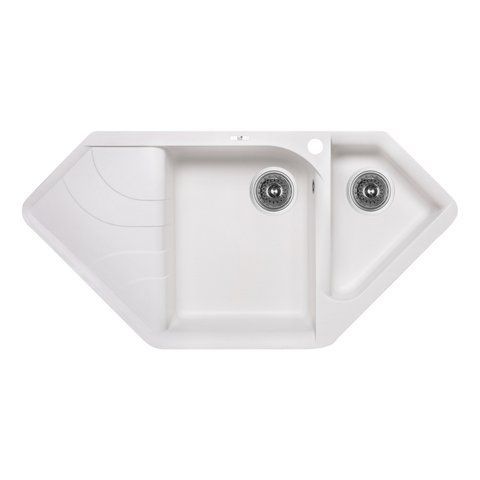 Кухонна мийка з додатковою чашею Lidz 1000x500/225 WHI-01 (LIDZWHI011000500225) LIDZWHI011000500225 фото