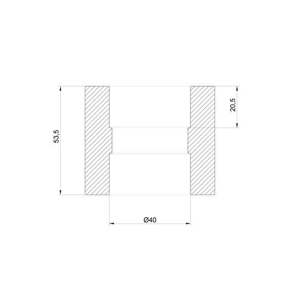 Муфта PPR Thermo Alliance 40 DSB004 фото