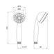 Лійка для ручного душу Лейки Lidz Niagara 03 70 мм округла LDNIA03CRM22036 Chrome LDNIA03CRM22036 фото 2