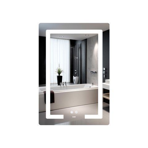 Дзеркало Lidz Kubis (KU2) 600х800 з LED-підсвічуванням Touch, з антизапотіванням, з димером, рег. яскравості LD78LF937608048449 LD78LF937608048449 фото