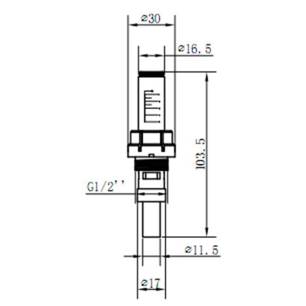 Витратомір SD Forte 1/2"х3/4" для колектора SFE008 SFE008 фото