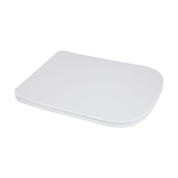 Унітаз-моноблок підлоговий Qtap Kolibri Ultra Quiet безобідковий з сидінням Soft-close WHITE QT10226380W QT10226380W фото