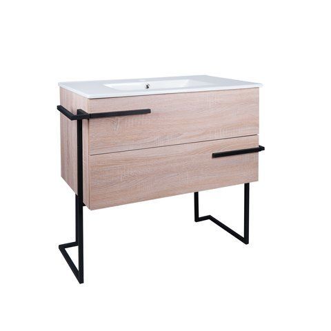 Комплект Qtap Taurus 800х800х437 Whitish oak тумба підлогова + раковина урізна QT2471TNT803WO QT2471TNT803WO фото