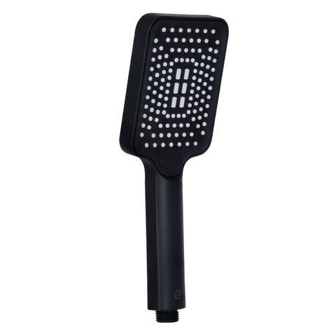 Лійка для ручного душу Qtap Rucni 245x95 мм прямокутна QTRUC125BLM45780 Black Matt QTRUC125BLM45780 фото