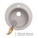 Кухонна мийка Lidz D510/200 GRA-09 (LIDZGRA09D510200) LIDZGRA09D510200 фото 3