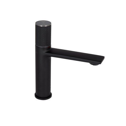 Змішувач для раковини Qtap Brno з прогресивним картриджем 1067103B Black Matt QTBRN1067103B фото