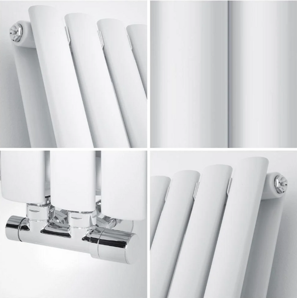 Горизонтальний дизайнерський радіатор Aurora Double White 500/1020 RR-UT5001020DW фото